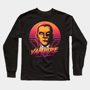 Retro Vampire Long Sleeve T-Shirt